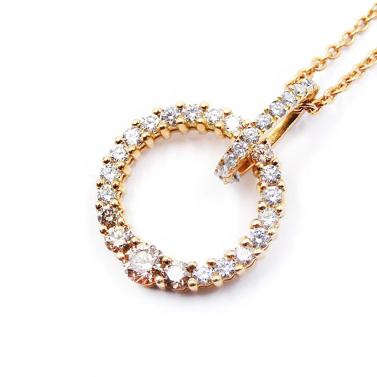 0.27ct Diamond Set 18" Necklace | Pre-Loved | 18K Yellow Gold