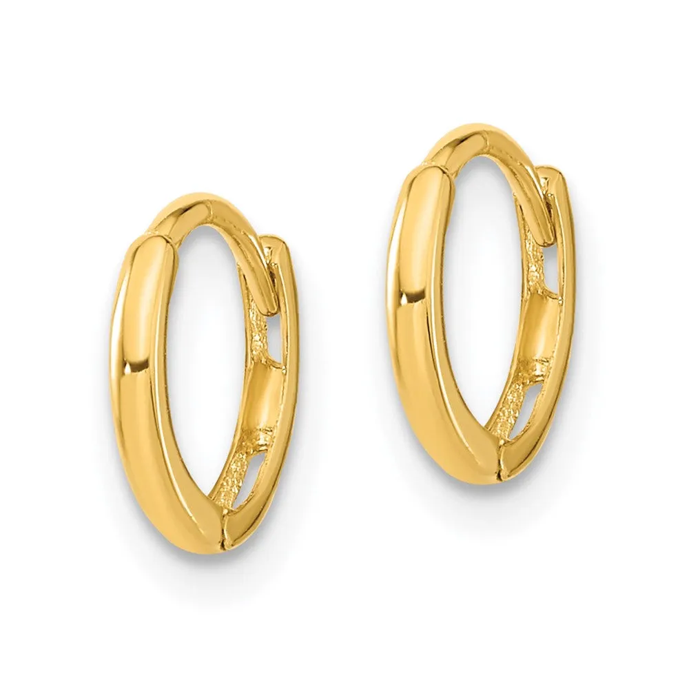 14KT Yellow Gold 10MM Hoop Earrings