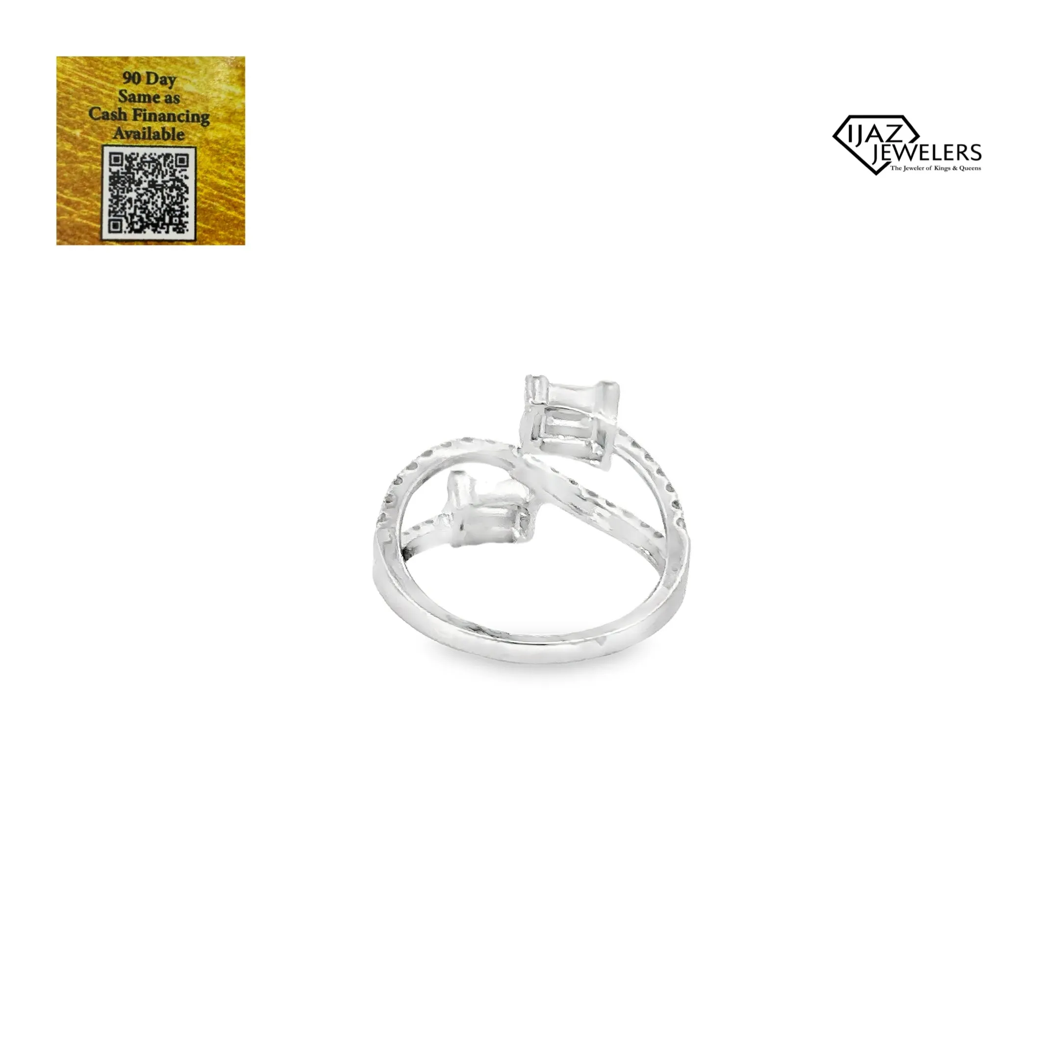 18K White Gold 0.89 CTW Diamond Ladies Ring