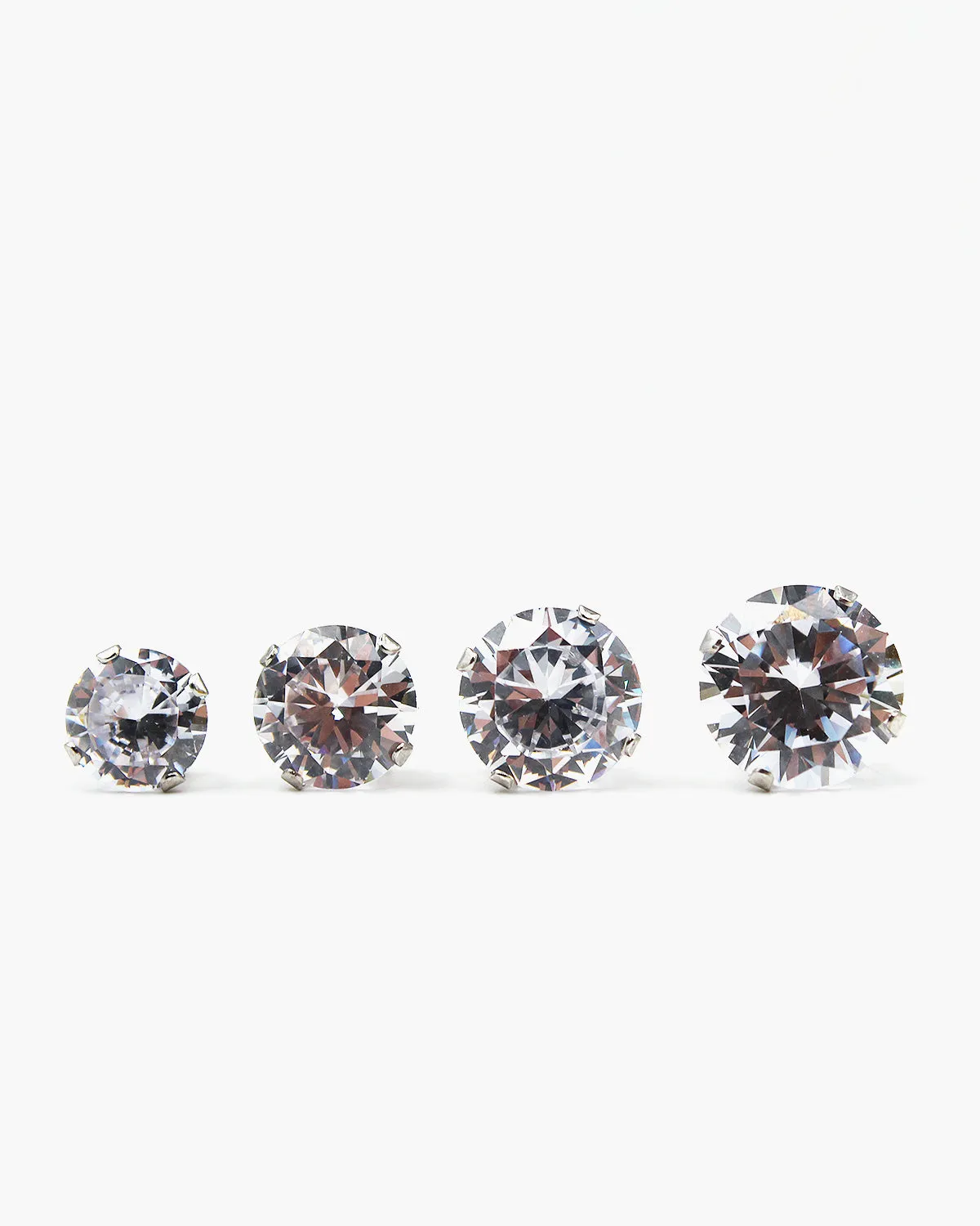 2.75 CT Classic Brilliant Cut CZ Earrings