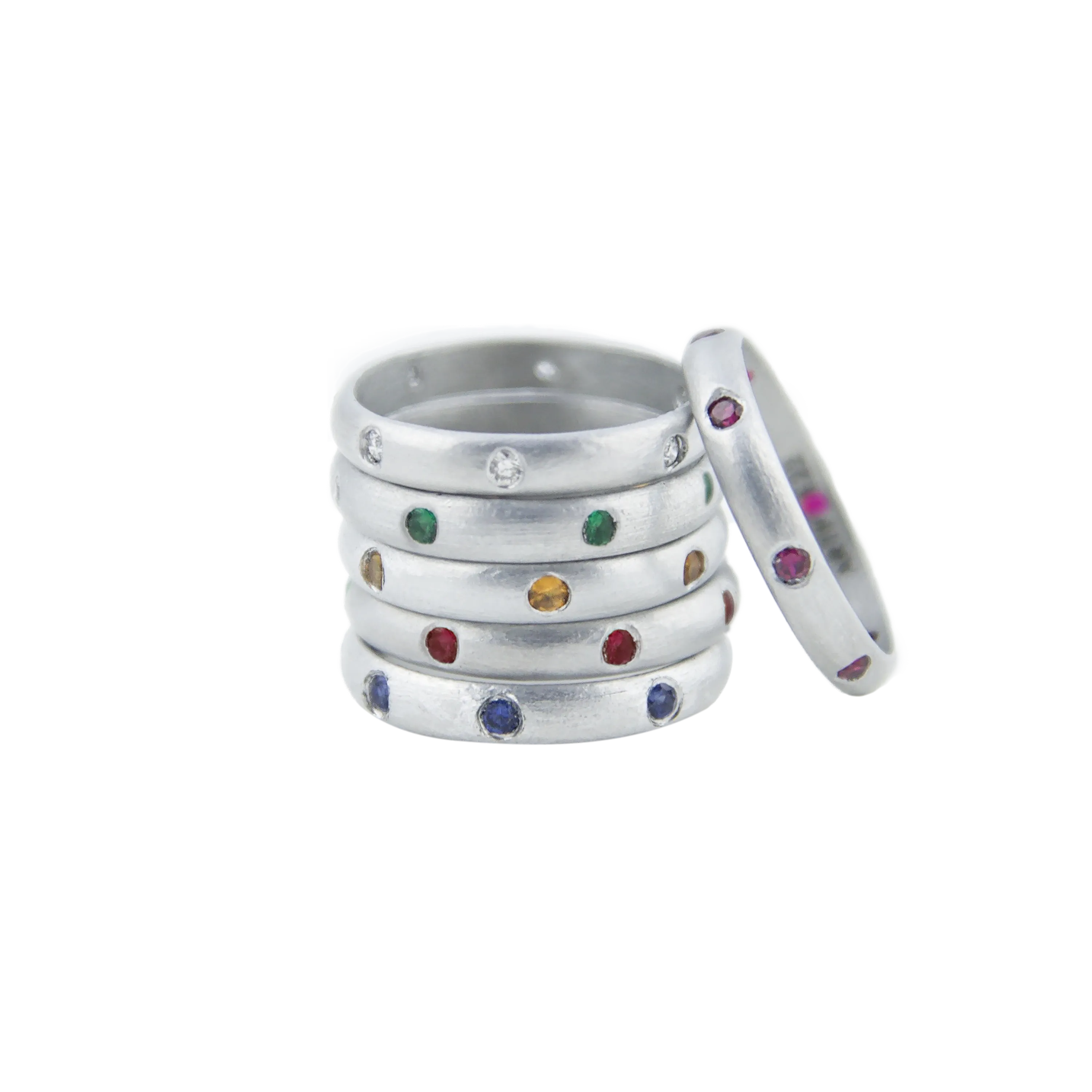 7 GEMSTONE RINGS - CUSTOM