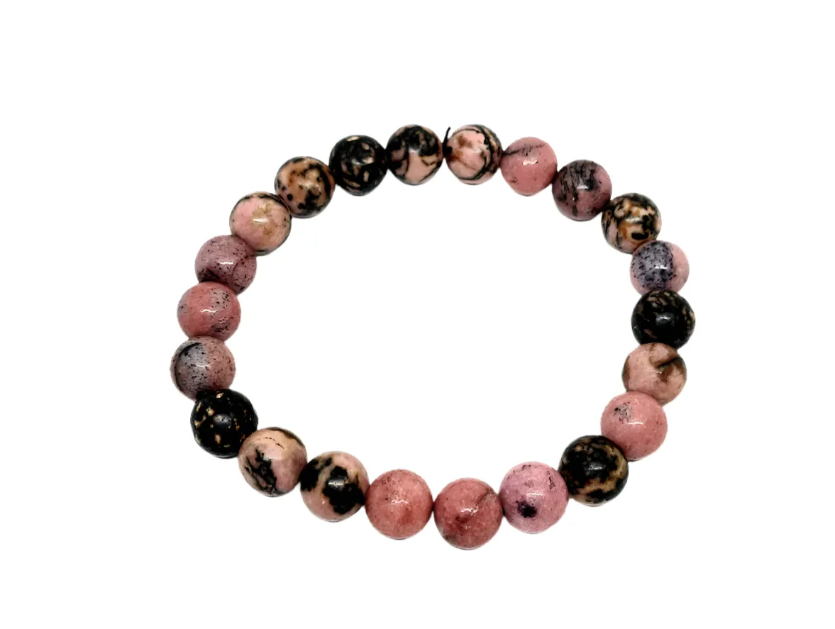 8MM Rhodonite Crystal Bracelet