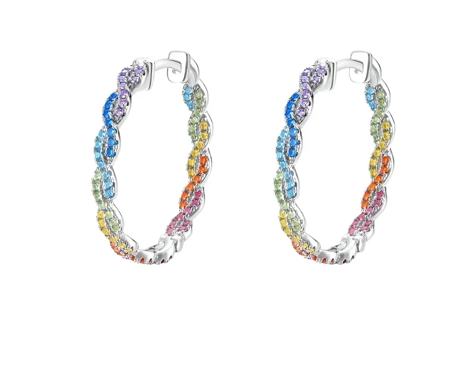 925 Sterling Silver Hoop Earrings