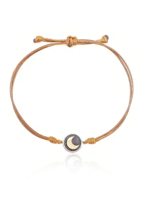 Active Charm Bracelet Crescent Moon Taupe