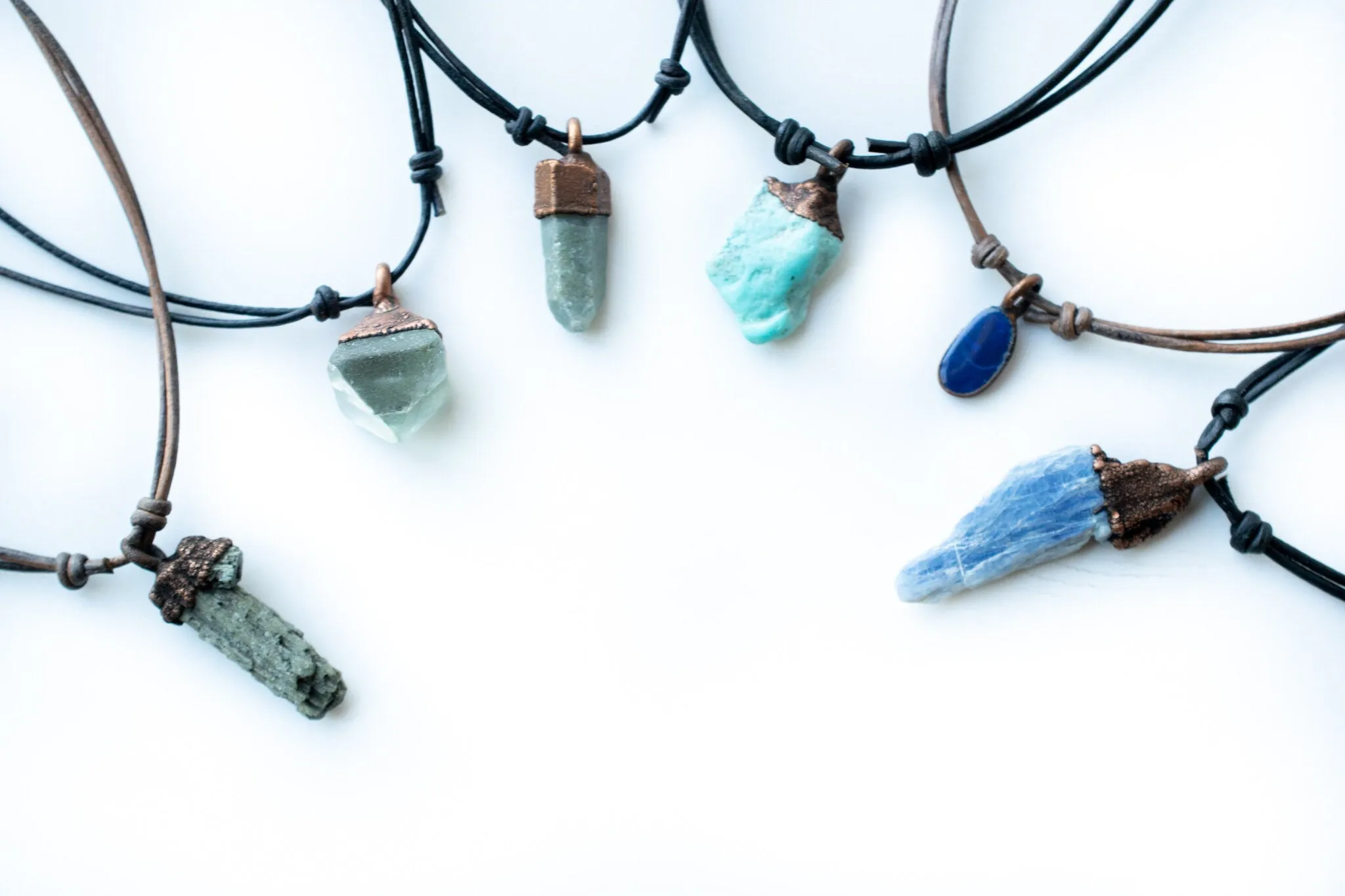 Adjustable crystal necklace | Raw crystal jewelry