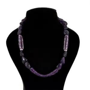 Amethyst Pearl Necklace