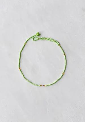 Beaded Necklace Lime