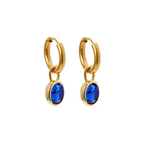 Bella Earrings - Sapphire Blue