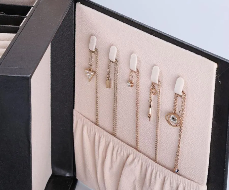 Black Large Jewellery Box With Lock