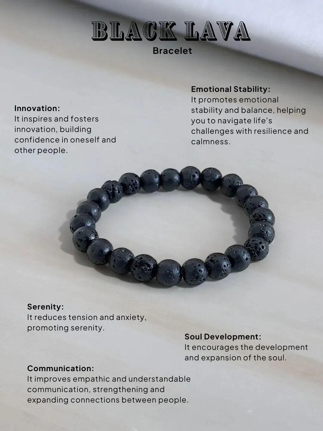 Black Lava Bracelet