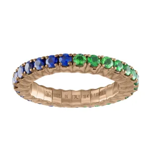 Blue Sapphires & Tsavorites · Duet Rings