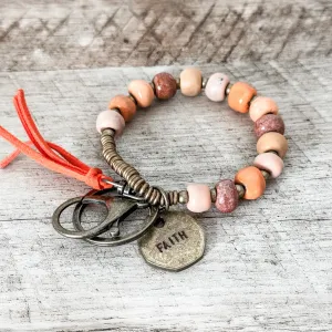 Boho Keychain Bracelet