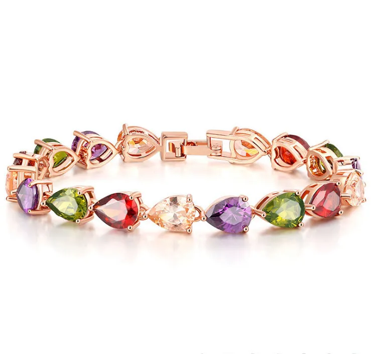 Boho Rainbow Tennis Bracelets