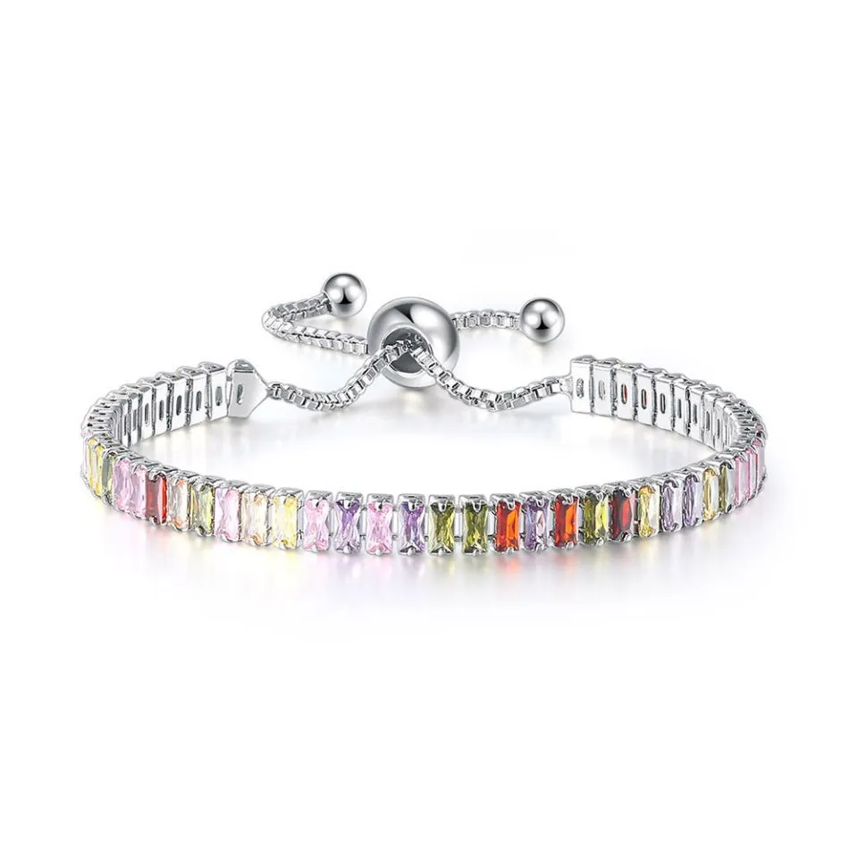 Boho Rainbow Tennis Bracelets