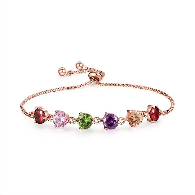 Boho Rainbow Tennis Bracelets