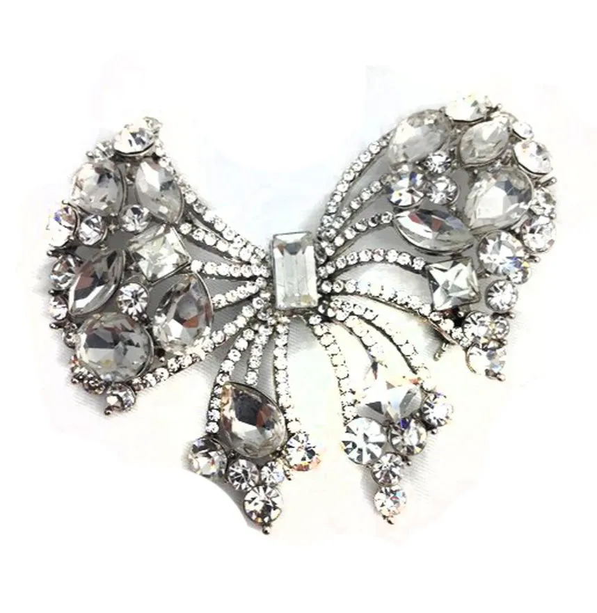 Bow Diamante Brooch