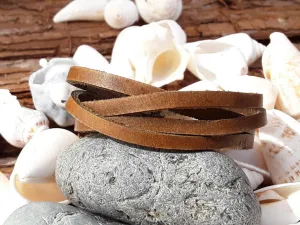 Brown Men's Leather Wrap Bracelet for Friendship Gifts by Ishaor