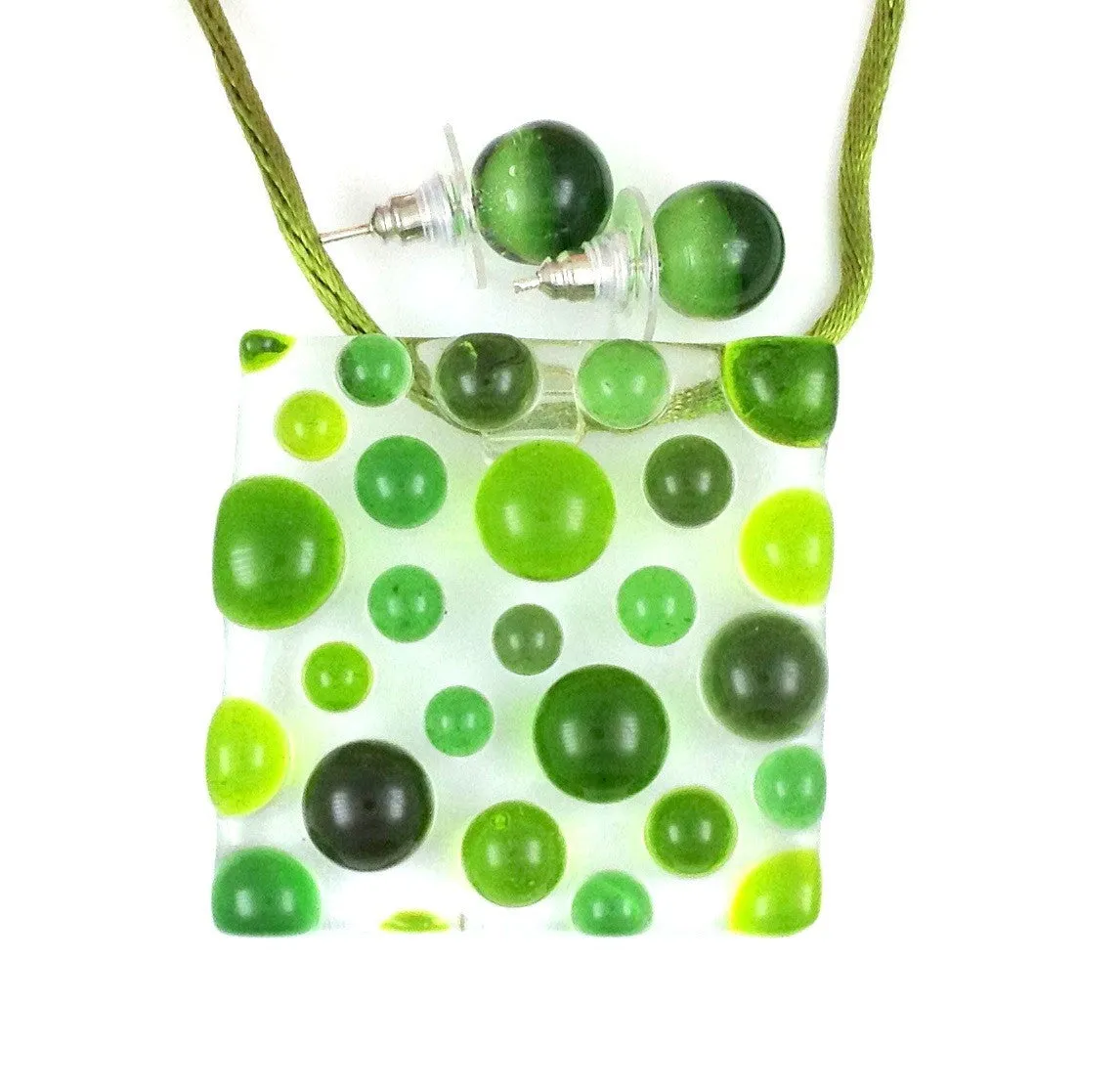 Bubbles Pendant - Green