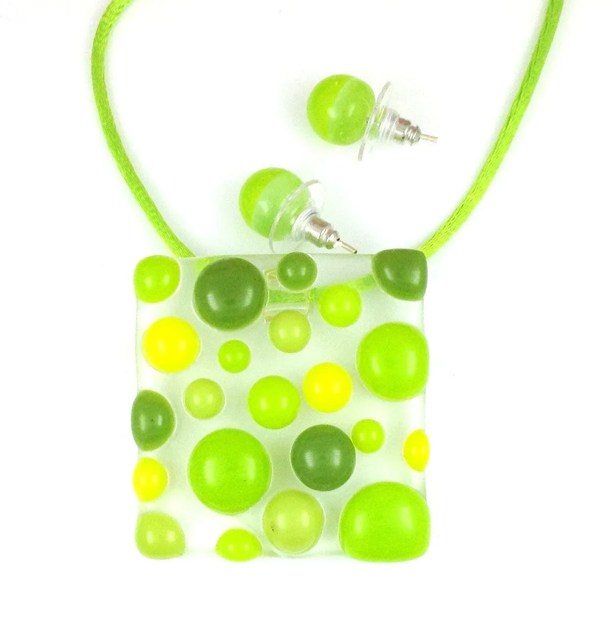 Bubbles Pendant - Green