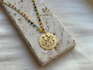 Calligraphy 'Watani' necklace (My Homeland)