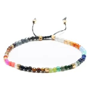 Chakras Bracelet or Anklet Constellation Agate