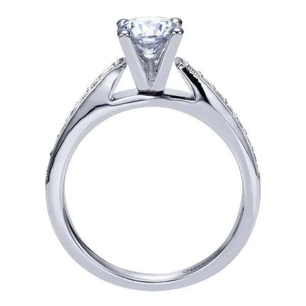 Classic Bead Set Round Diamond Ring .25 Cttw 14K White Gold