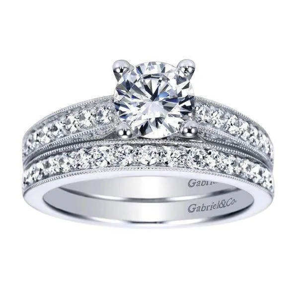 Classic Bead Set Round Diamond Ring .25 Cttw 14K White Gold