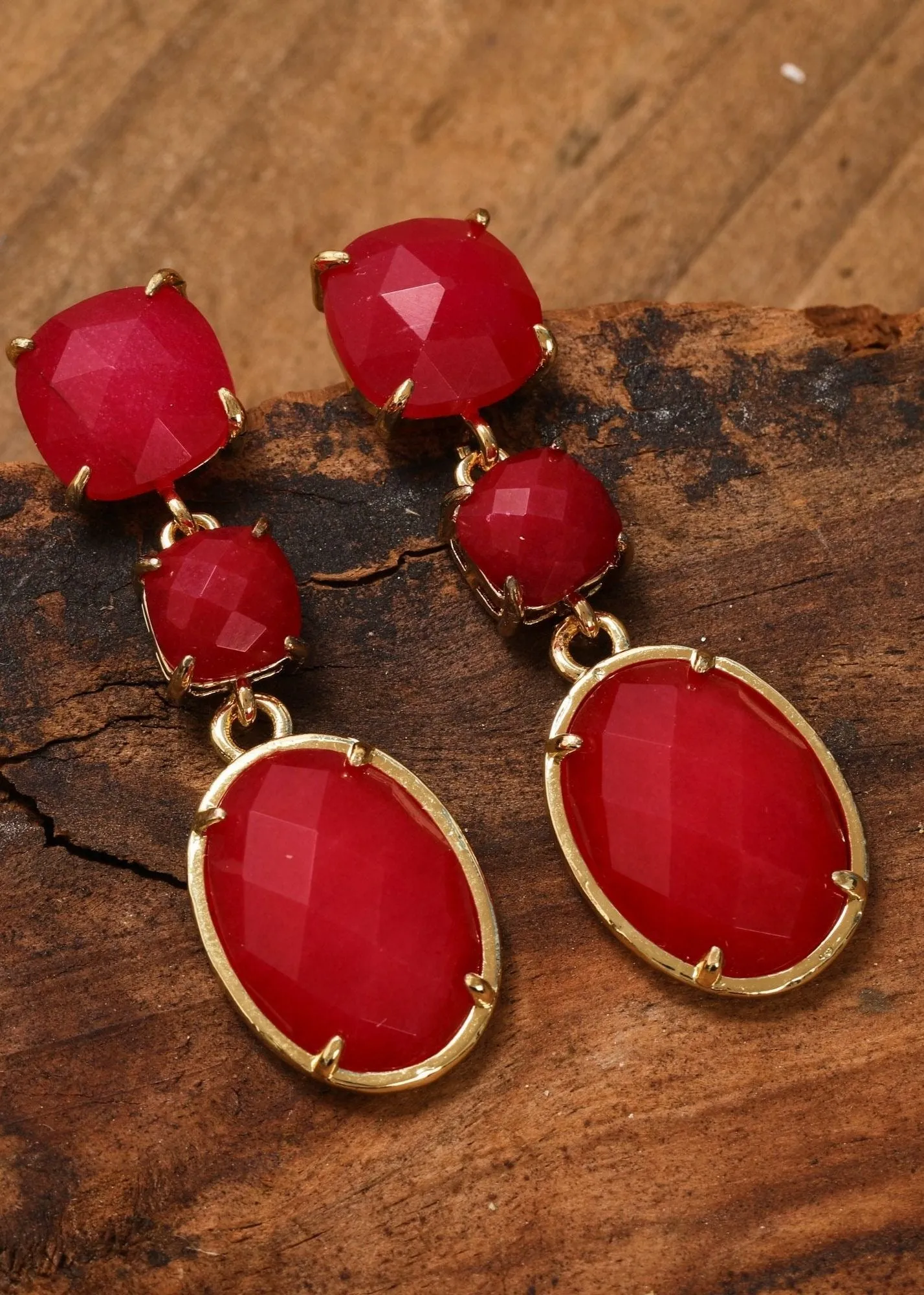 Classic Gemstone Drop Earrings