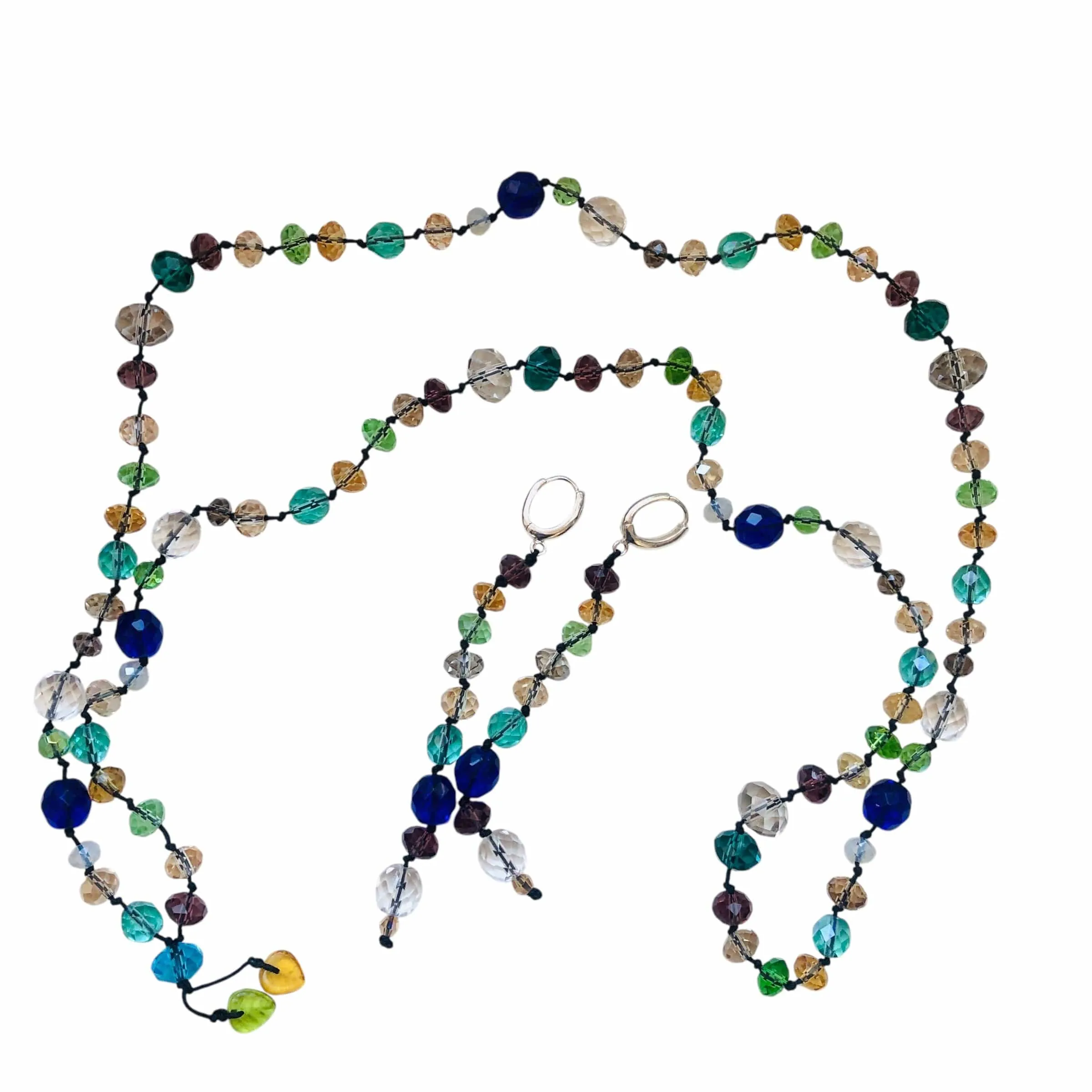 Colourful Crystals Beaded Necklace