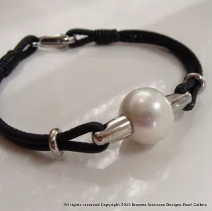 Cultured South Sea Pearl leather Bracelet