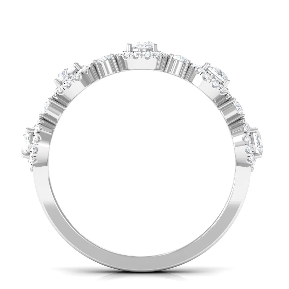 Designer Oval Diamond Anniversary Ring