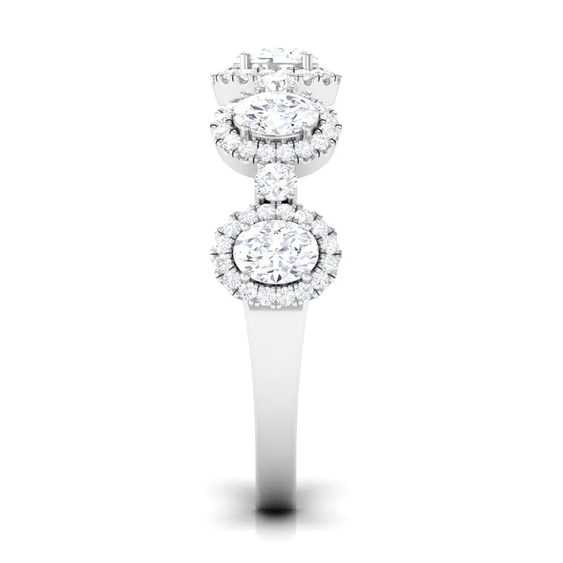 Designer Oval Diamond Anniversary Ring