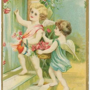 Digital Download "Love's Greeting" Valentine's Day Postcard (c.1906) - Instant Download Printable