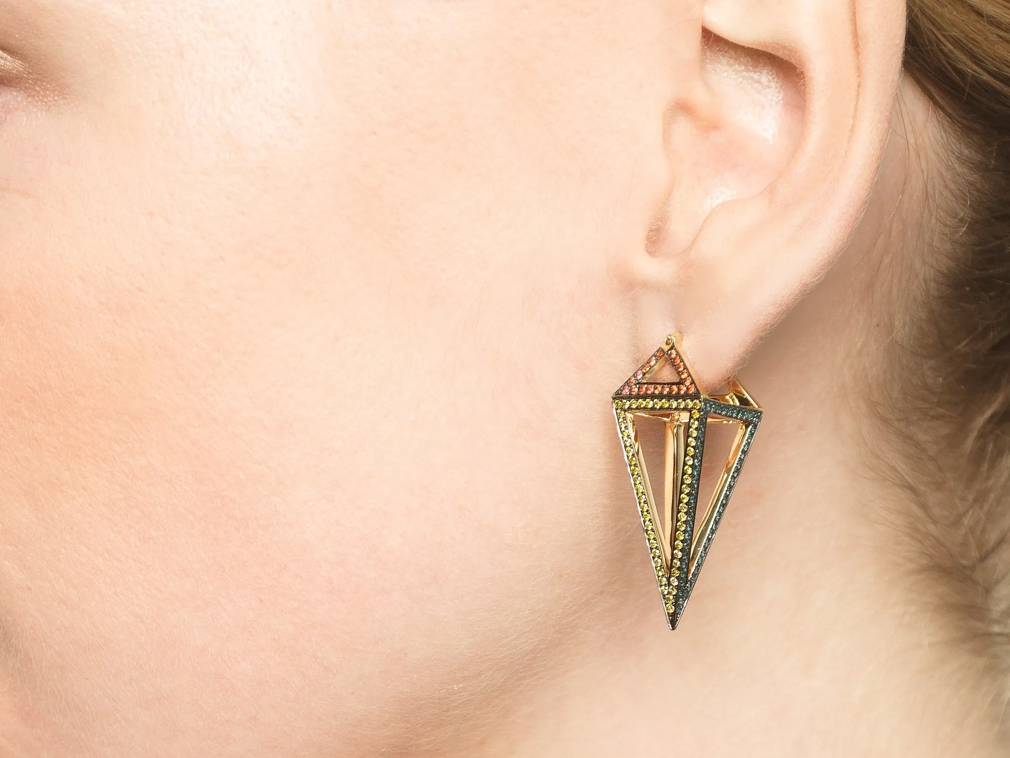 Dormeuse 3D Earrings