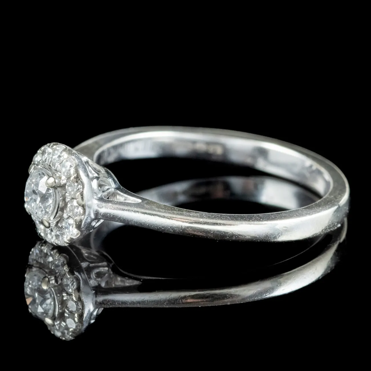 Edwardian Style Diamond Cluster Ring 0.35ct Of Diamond