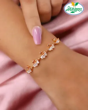 FANCY PEACOCK DIAMOND BRACELET