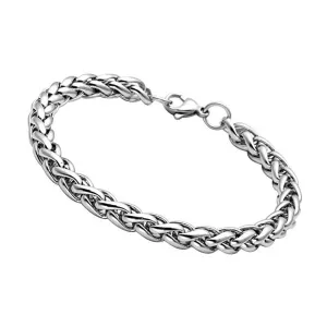 Fashion Frill Stylish Bracelet For Men Stainless Steel Silver Chain Bracelet For Men Boys Men's Bracelets Jewellery