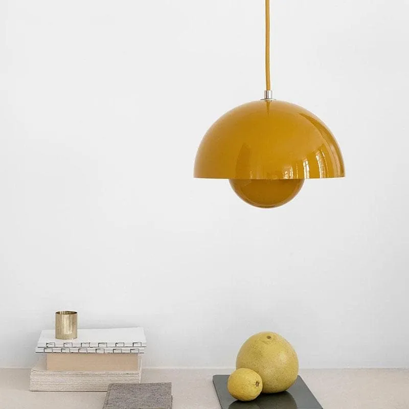 Flowerpot Lacquered Metal Pendant Light - Final Sale