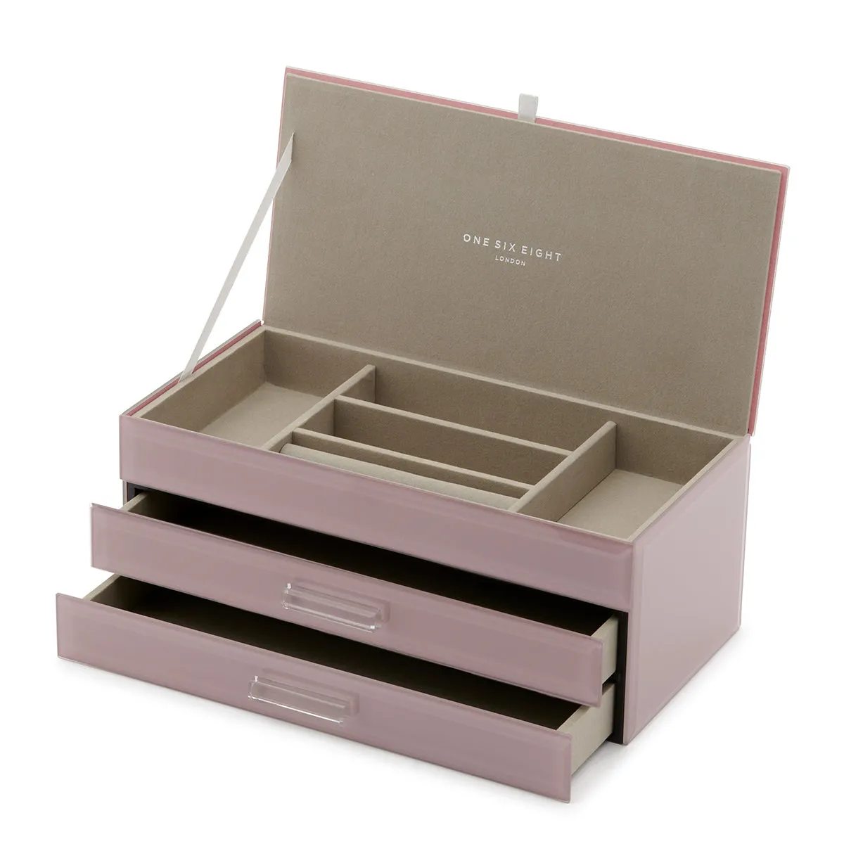 GABRIELLA Dusty Rose Large Jewellery Box