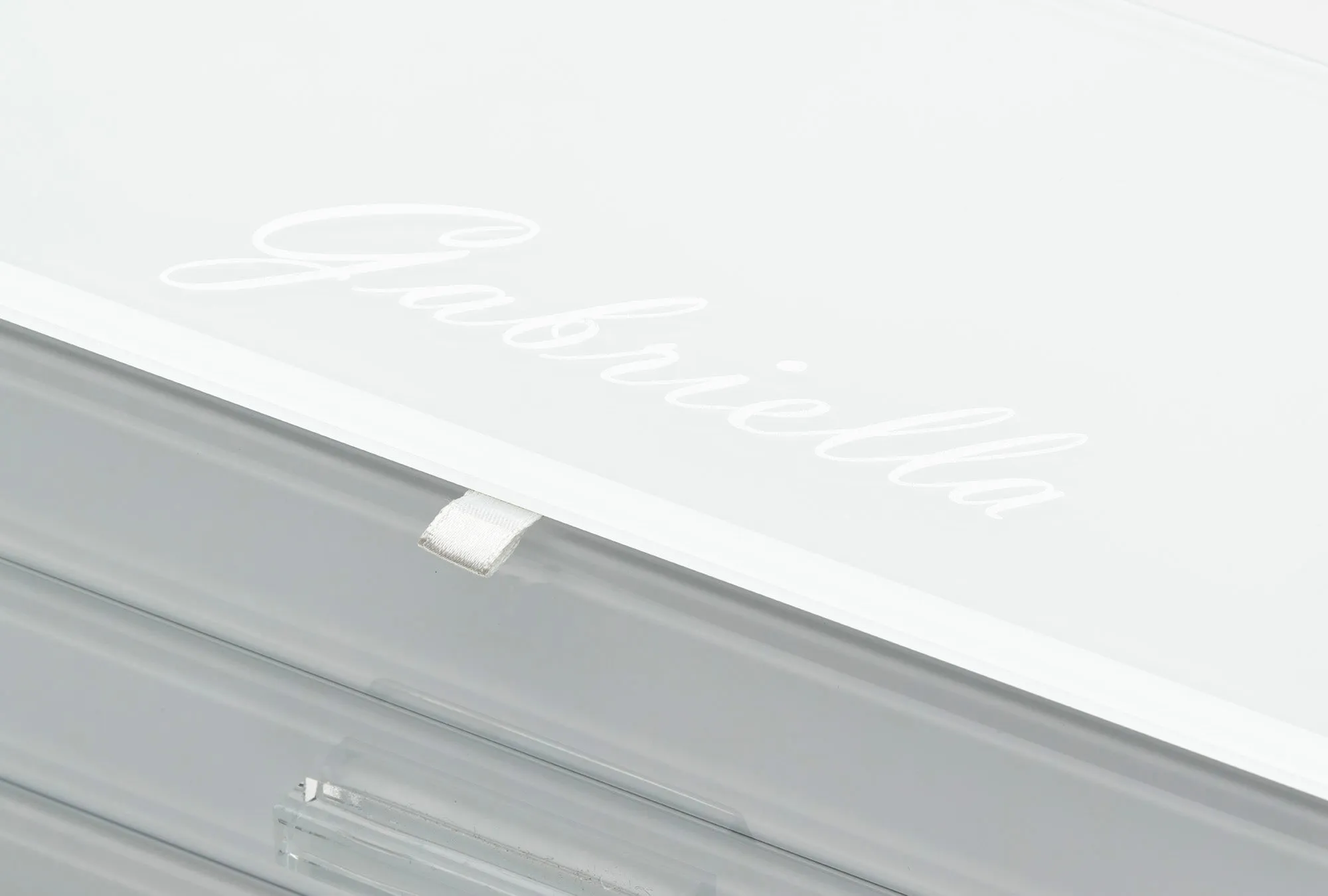 GABRIELLA White Medium Jewellery Box