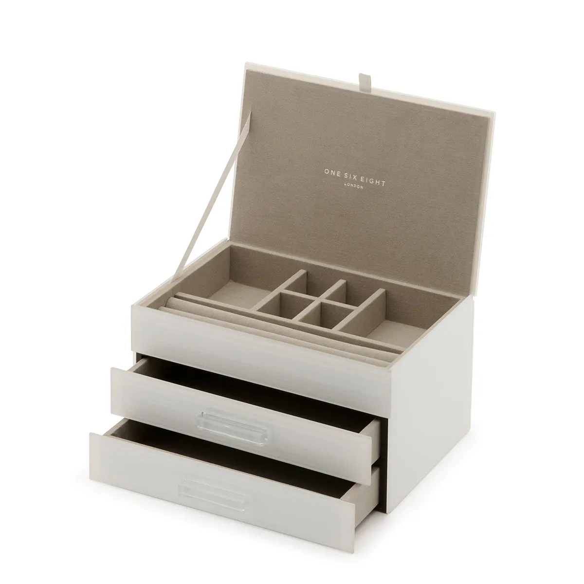 GABRIELLA White Medium Jewellery Box