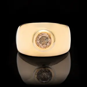 Gent's Pinkish Brown Diamond Ring