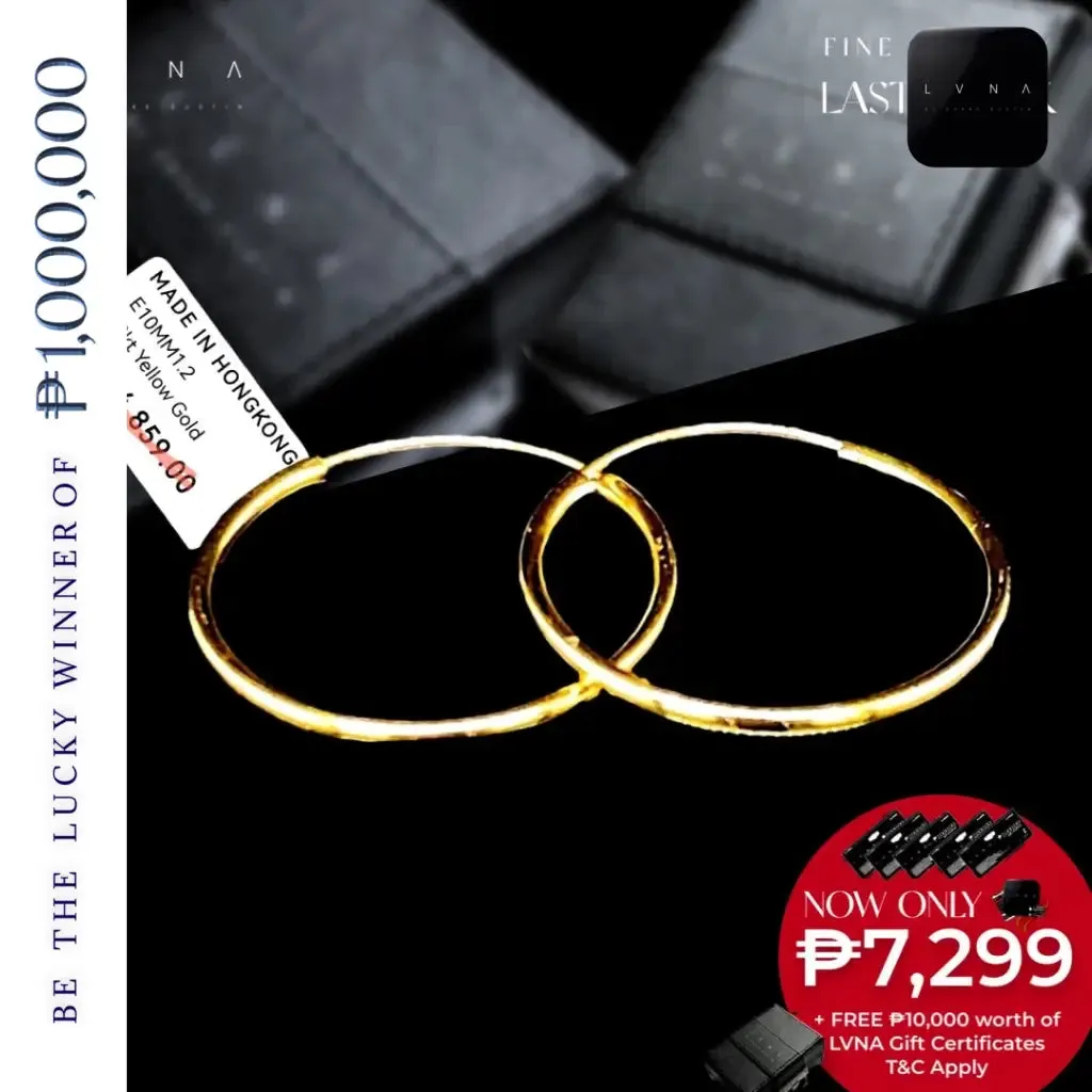 #GOLD2024 | Golden Classic Round Hoop Earrings 18kt