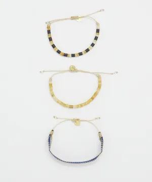 Guanábana Bracelet Set in Mustard Yellow