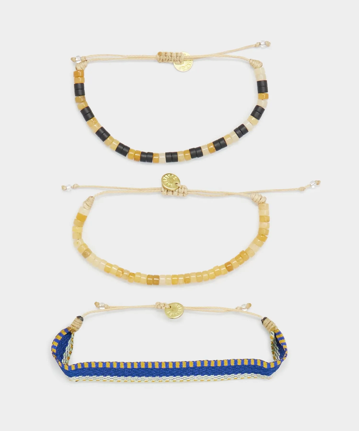 Guanábana Bracelet Set in Mustard Yellow