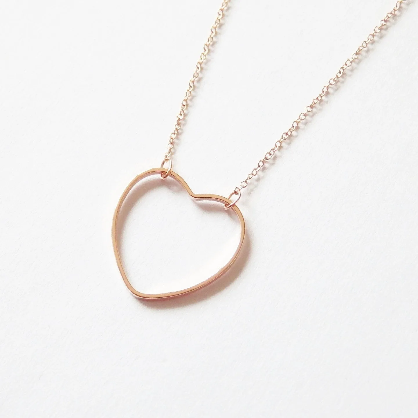 Heart Necklace in Rose Gold Plated, Designer Necklaces