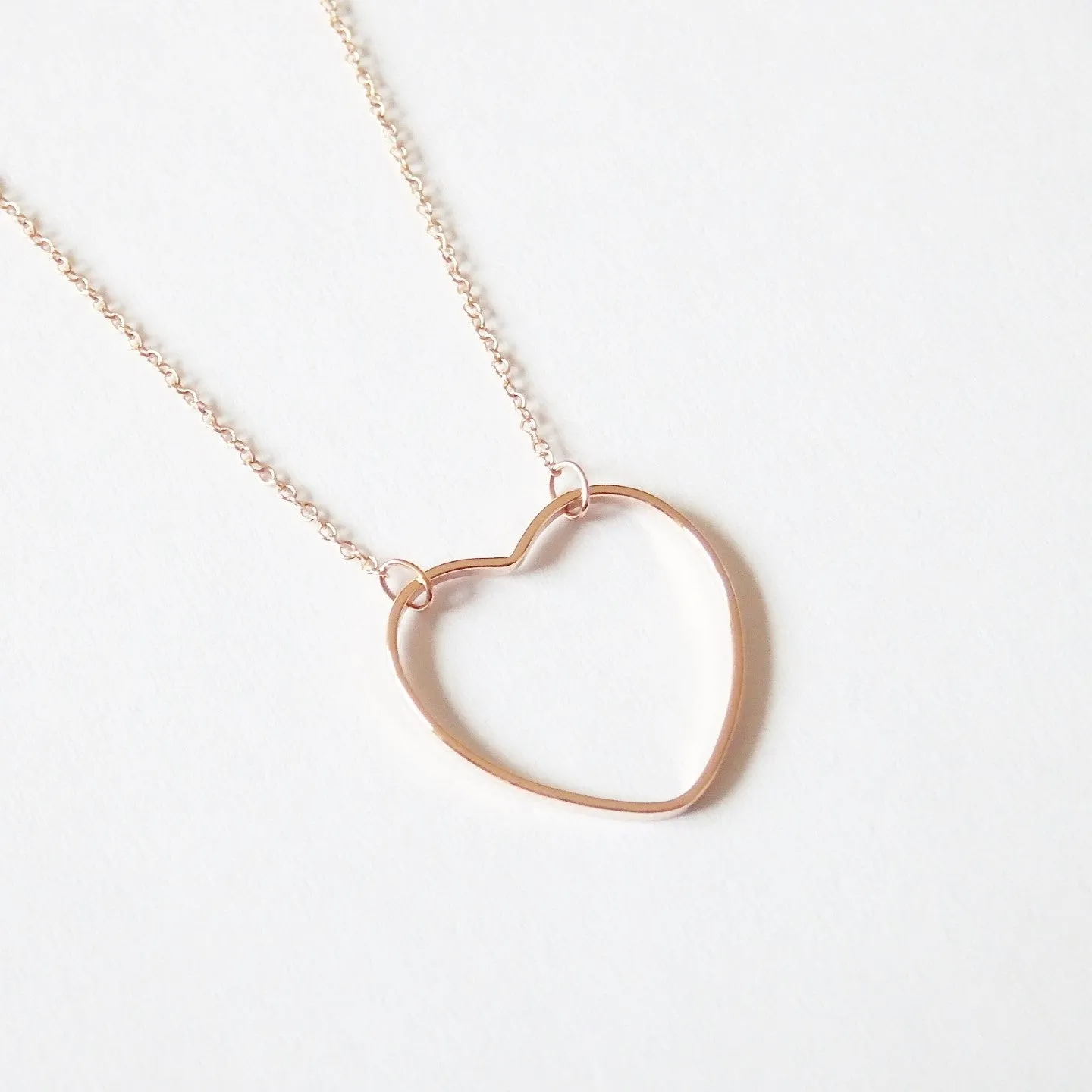 Heart Necklace in Rose Gold Plated, Designer Necklaces