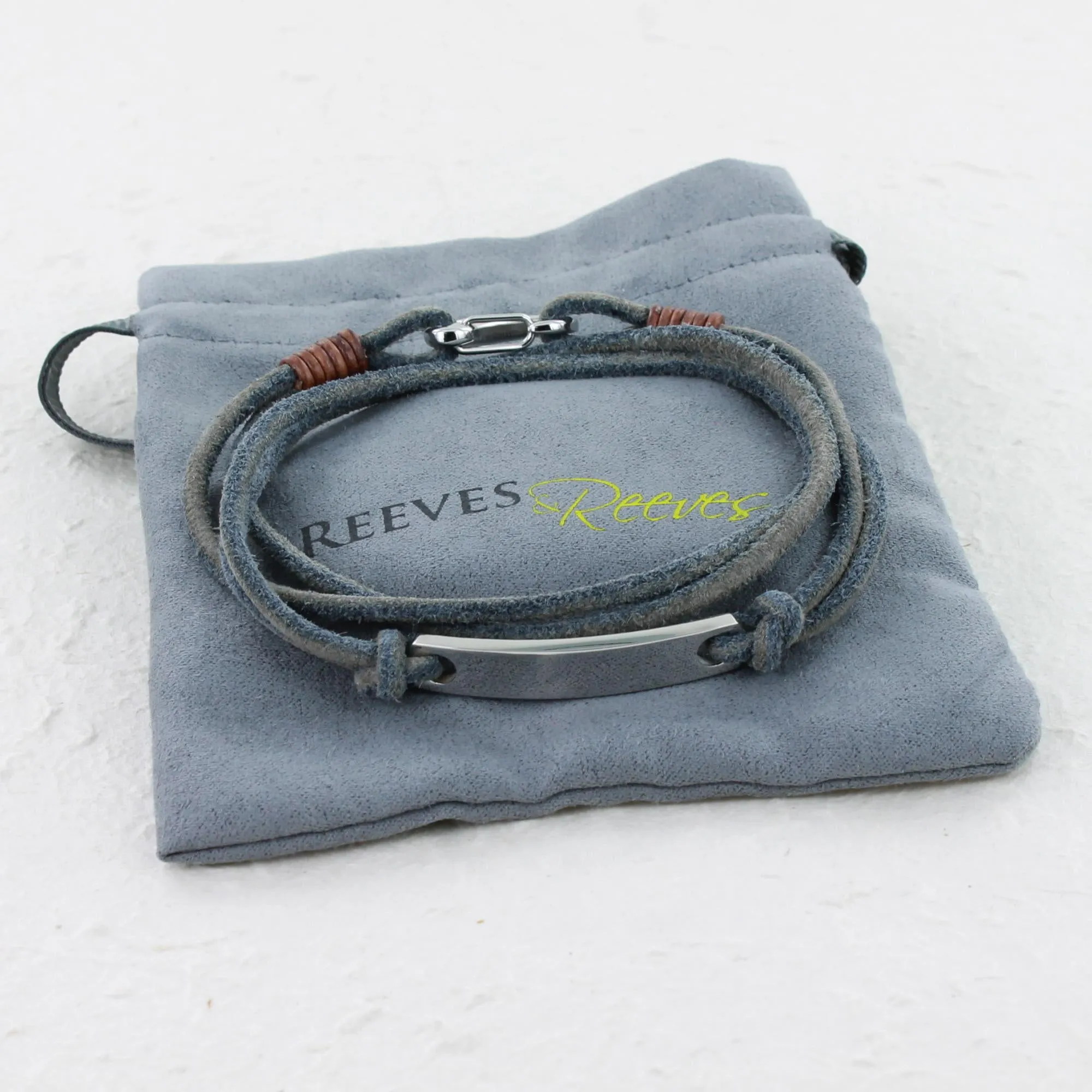 ID Suede Leather Bracelet