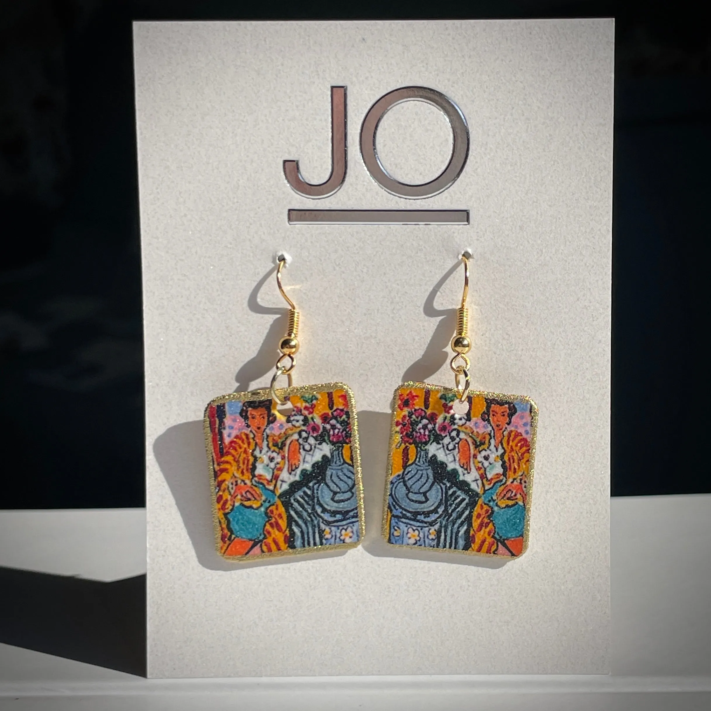 Jo Acrylic Art Earrings