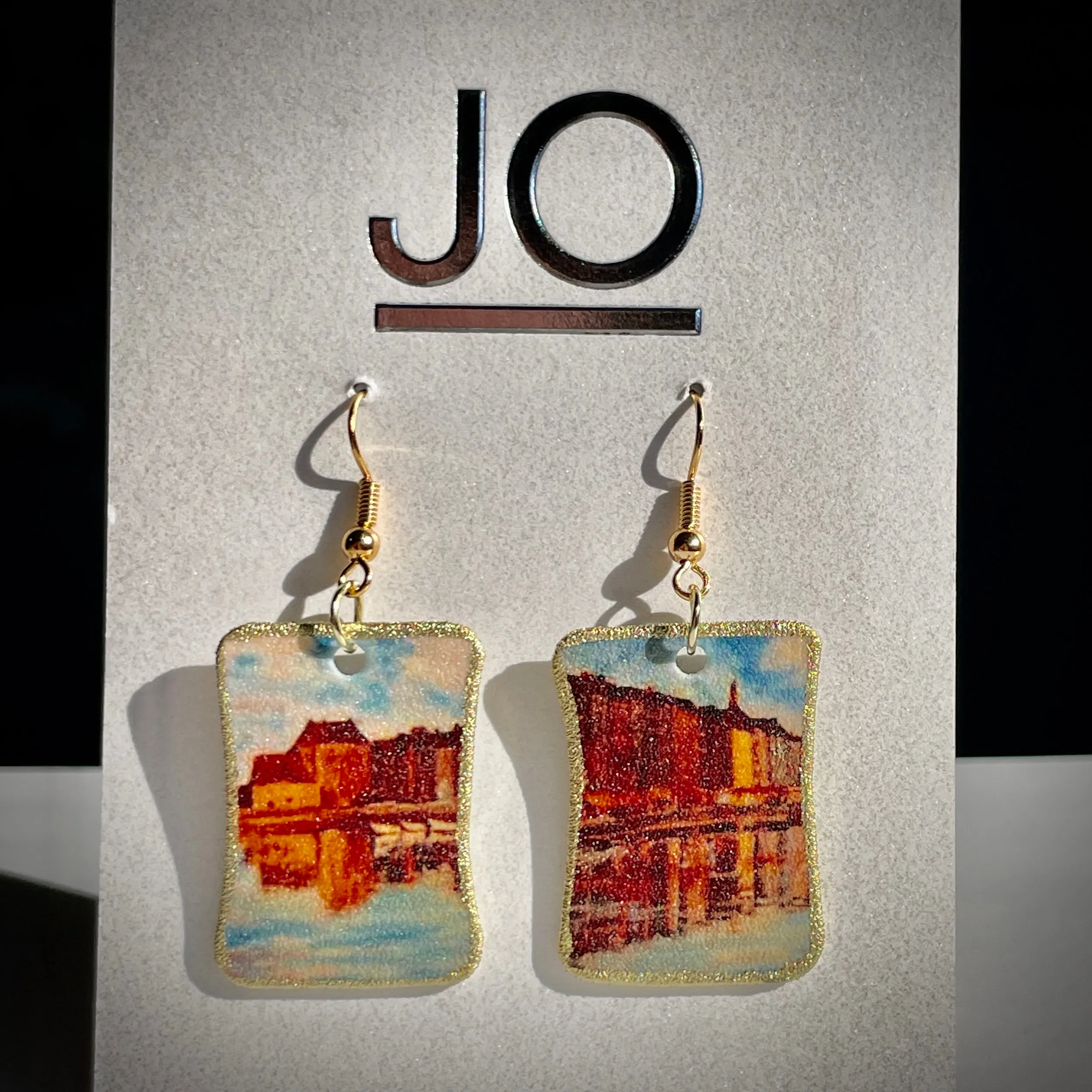 Jo Acrylic Art Earrings